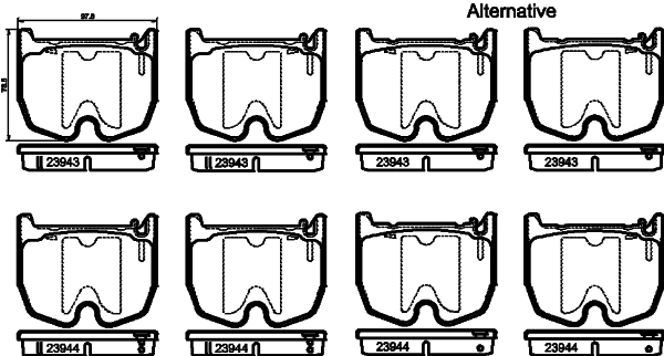 Комплект тормозных колодок дисковый тормоз HELLA/BEHR/PAGID 8DB 355 010-381