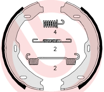 Комплект тормозных колодок стояночная тормозная система essential line BREMBO S 50 518