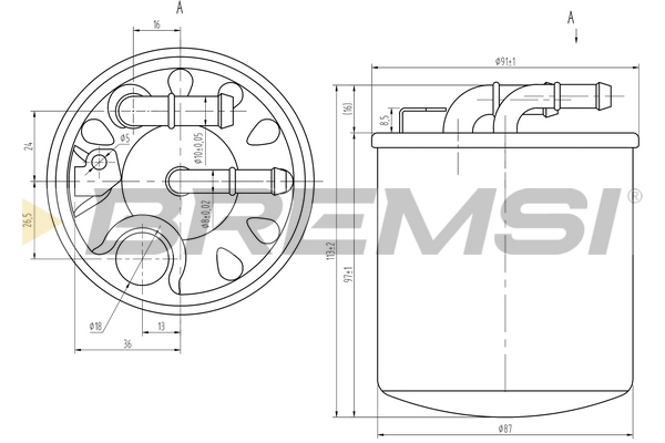 Топливный фильтр BREMSI FE0384