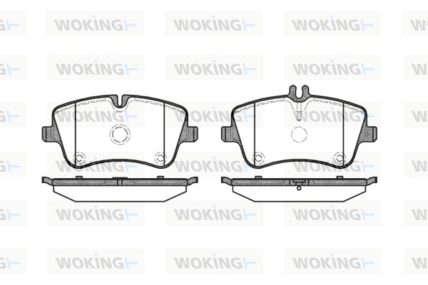 Комплект тормозных колодок дисковый тормоз WOKING P6683.00