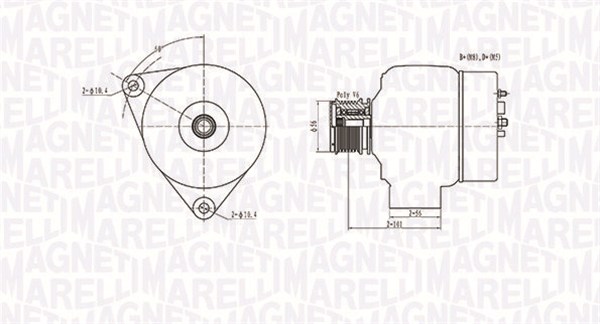 Генератор MAGNETI MARELLI 063731209010