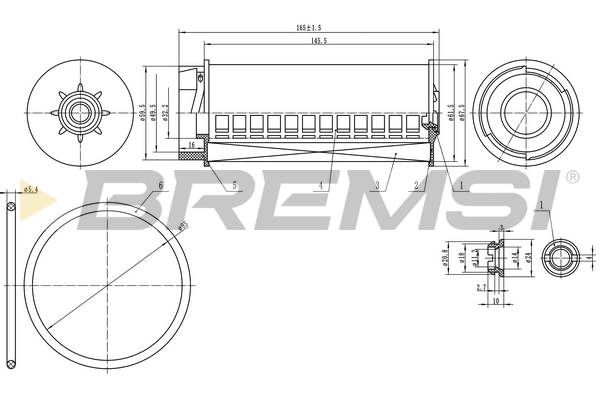 Топливный фильтр BREMSI FE0334