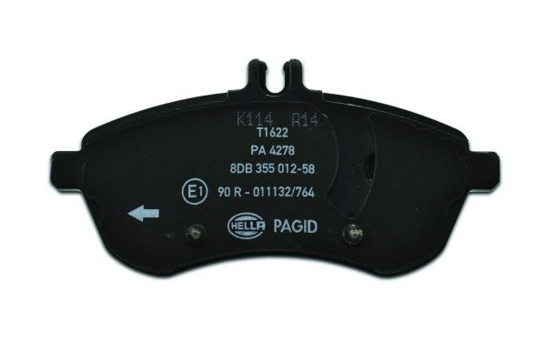Комплект тормозных колодок дисковый тормоз HELLA/BEHR/PAGID 8DB 355 012-581