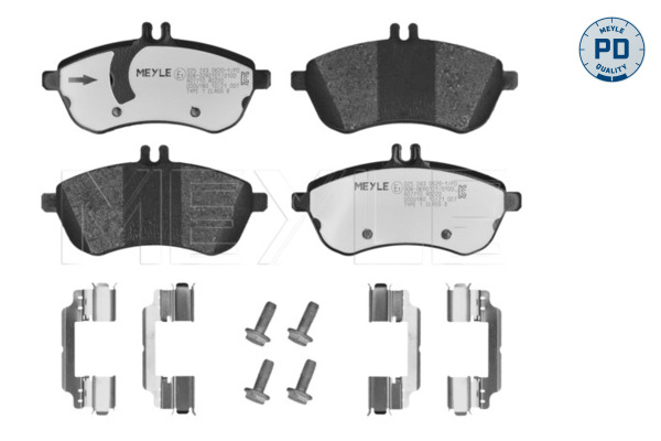 Комплект тормозных колодок дисковый тормоз meyle-pd advanced performance and design. MEYLE 025 243 0620-1/PD