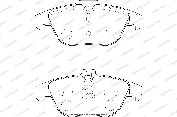 Комплект тормозных колодок дисковый тормоз WAGNER WBP24253A