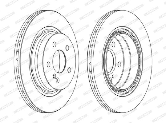 Тормозной диск premier FERODO DDF1700C