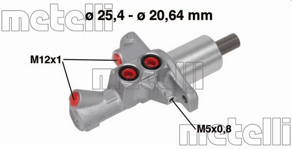Главный тормозной цилиндр METELLI 05-0748