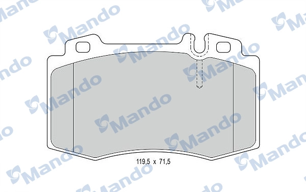 Комплект тормозных колодок дисковый тормоз MANDO MBF015154