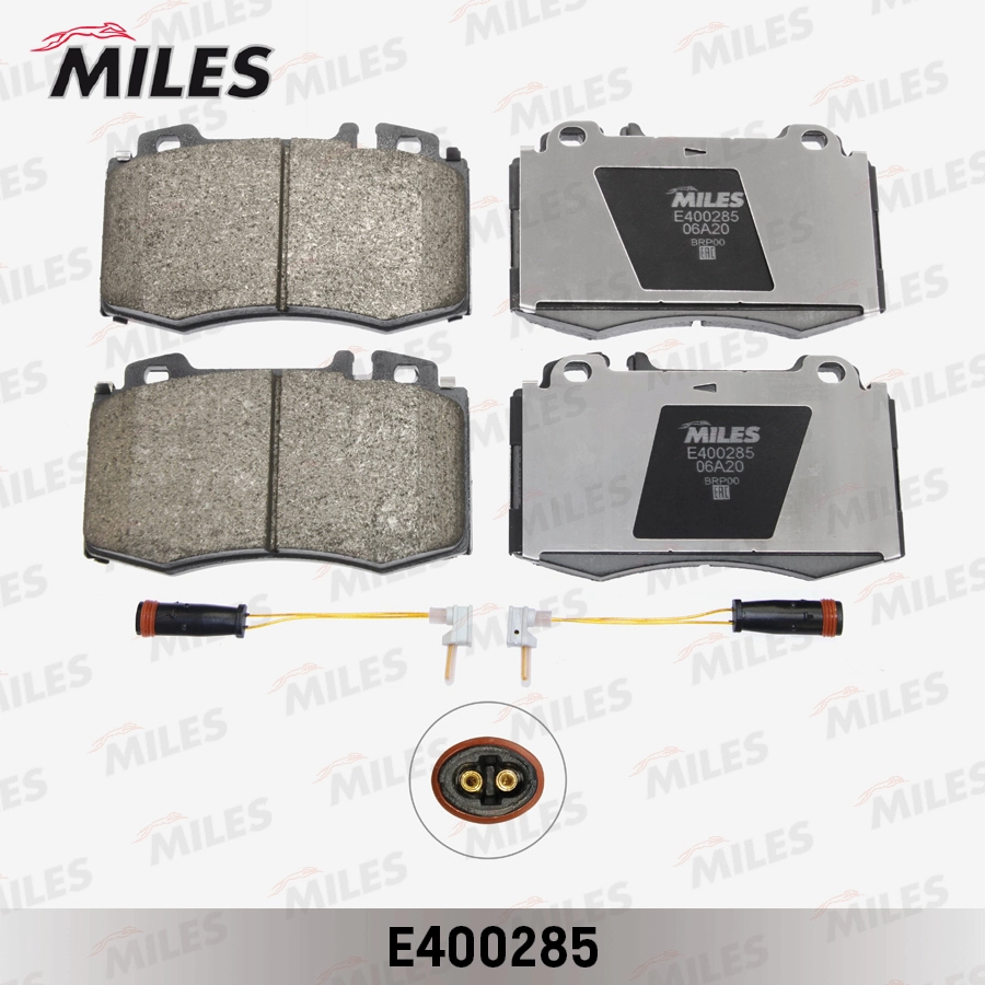 Комплект тормозных колодок дисковый тормоз MILES E400285