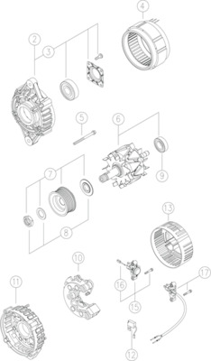 Генератор MAHLE/KNECHT MG 2