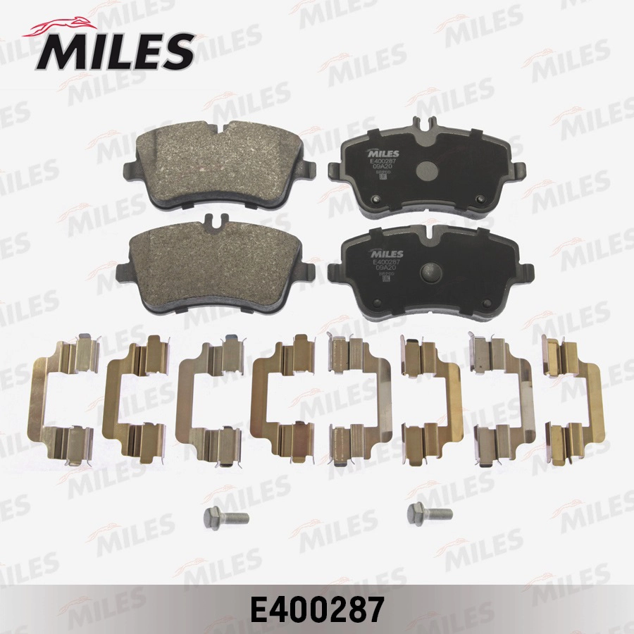 Комплект тормозных колодок дисковый тормоз MILES E400287
