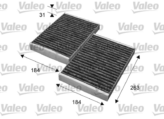 Фильтр воздух во внутренном пространстве valeo protect VALEO 715643
