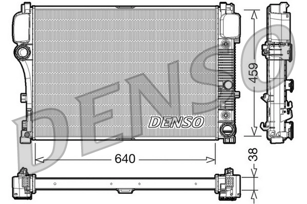 Радиатор охлаждение двигателя DENSO DRM17008