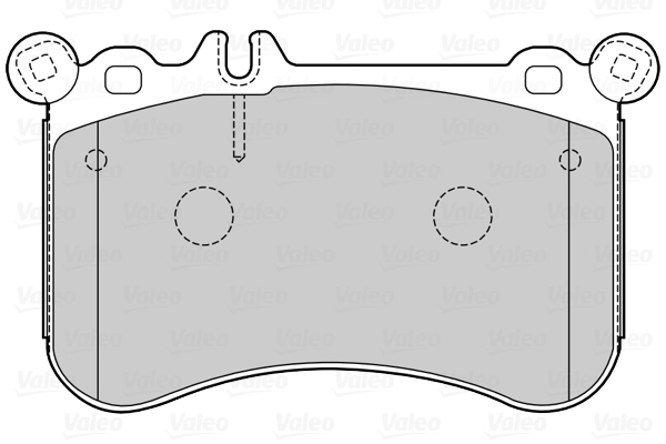 Комплект тормозных колодок дисковый тормоз VALEO 670107