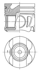 Поршень KOLBENSCHMIDT 41711610