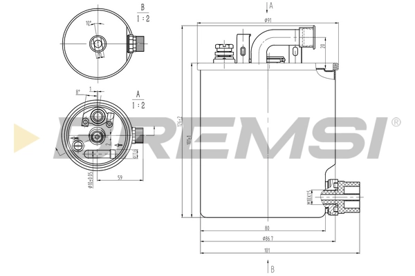 Топливный фильтр BREMSI FE0836