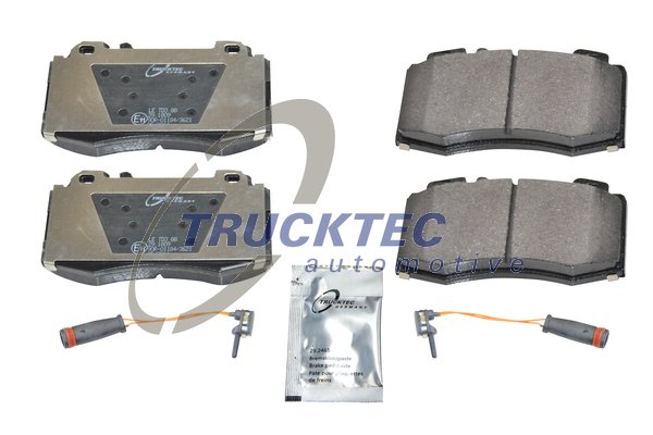 Комплект тормозных колодок дисковый тормоз TRUCKTEC AUTOMOTIVE 02.35.124