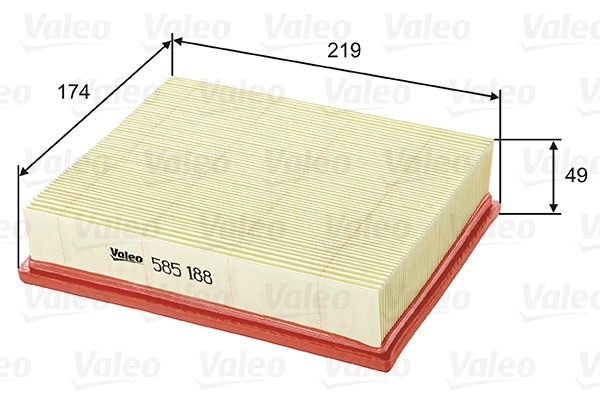 Воздушный фильтр VALEO 585188