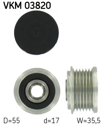 Механизм свободного хода генератора SKF VKM 03820