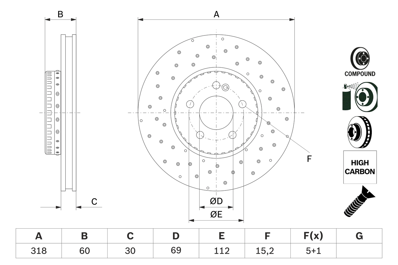 Тормозной диск BOSCH 0 986 479 H37