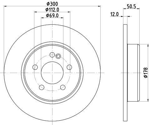Тормозной диск pro high carbon HELLA/BEHR/PAGID 8DD 355 134-511