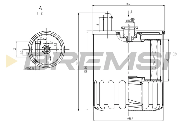 Топливный фильтр BREMSI FE0370
