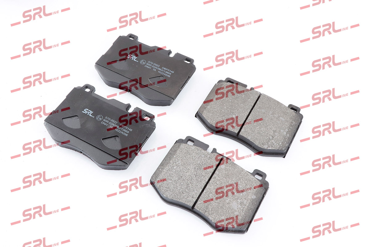 Комплект тормозных колодок дисковый тормоз SRLINE S70-0922