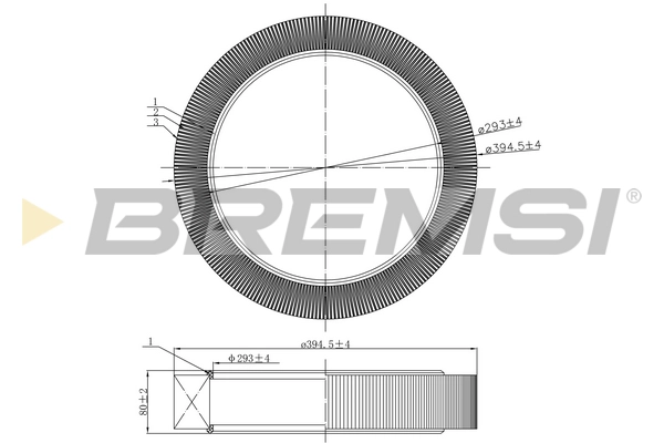 Воздушный фильтр BREMSI FA2258