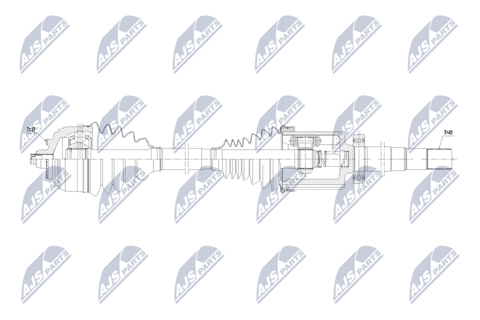 Приводной вал NTY NPW-ME-168