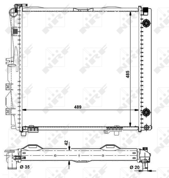 Радиатор охлаждение двигателя easy fit NRF 504258