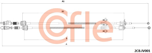 Трос механическая коробка передач COFLE 2CB.IV001