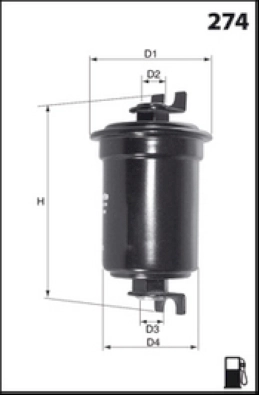 Топливный фильтр MECAFILTER ELE6040