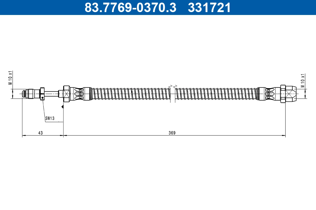 Тормозной шланг ATE 83.7769-0370.3