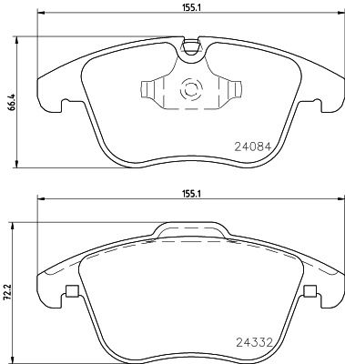 Комплект тормозных колодок дисковый тормоз HELLA/BEHR/PAGID 8DB 355 013-731