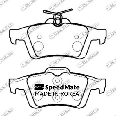 Комплект тормозных колодок дисковый тормоз SPEEDMATE SM-BPJ310