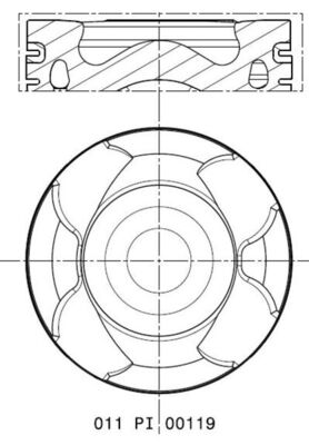 Поршень MAHLE/KNECHT 011 PI 00119 000