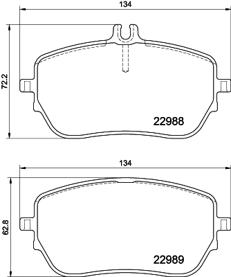 Комплект тормозных колодок дисковый тормоз HELLA/BEHR/PAGID 8DB 355 037-961