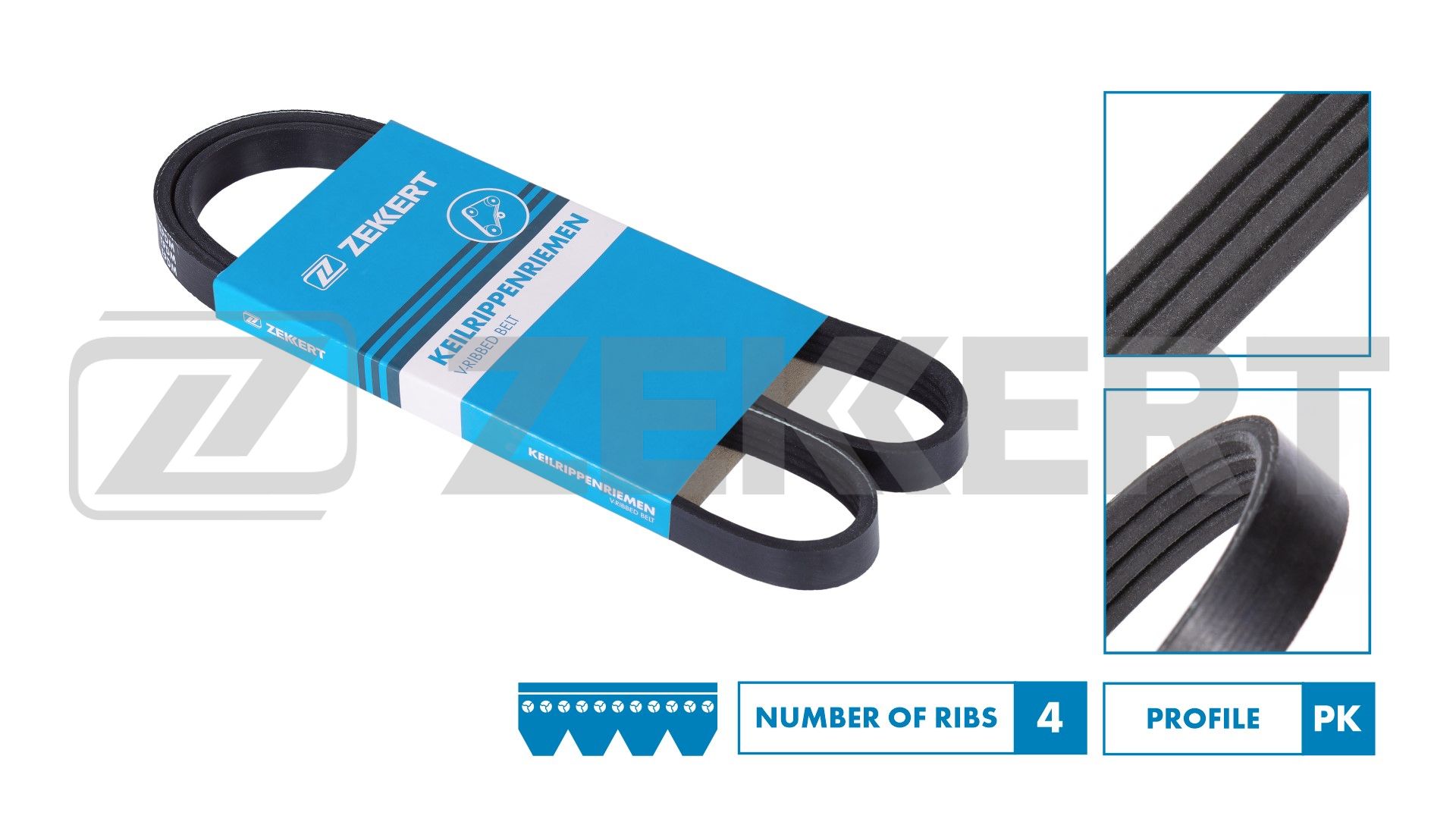 Поликлиновой ремень ZEKKERT KR-4PK885