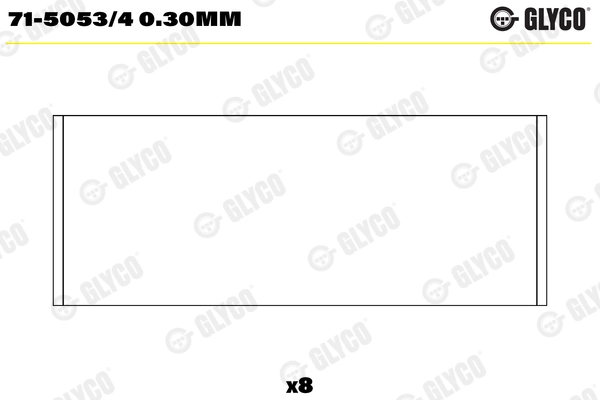 Шатунный подшипник GLYCO 71-5053/4 0.30mm