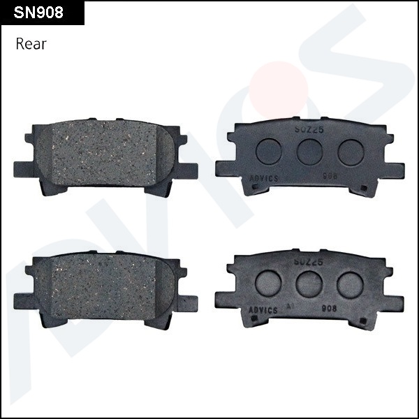 Комплект тормозных колодок дисковый тормоз ADVICS SN908