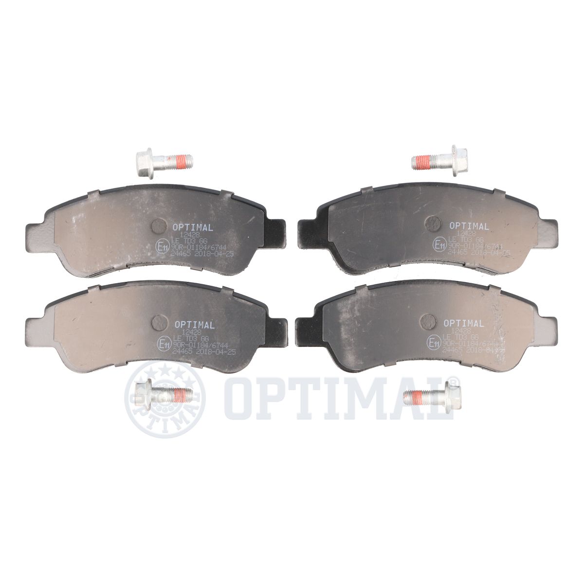 Комплект тормозных колодок дисковый тормоз OPTIMAL BP-12428