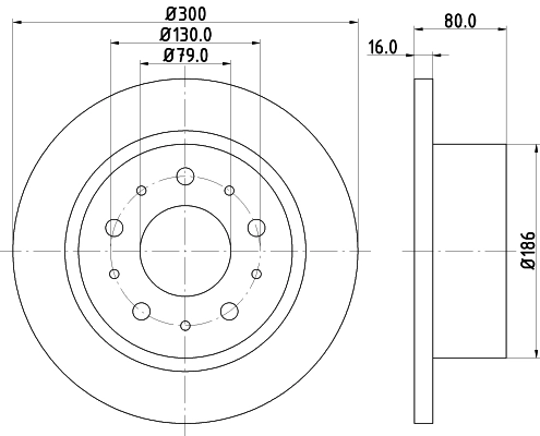 Тормозной диск HELLA/BEHR/PAGID 8DD 355 113-731