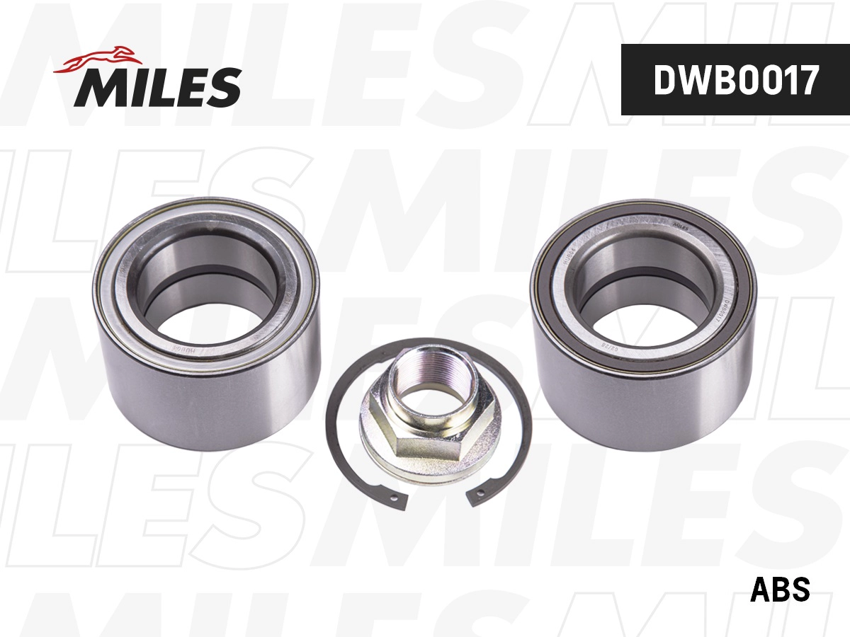 Комплект подшипника ступицы колеса MILES DWB0017