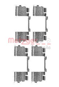 Комплектующие колодки дискового тормоза greenparts METZGER 109-1730