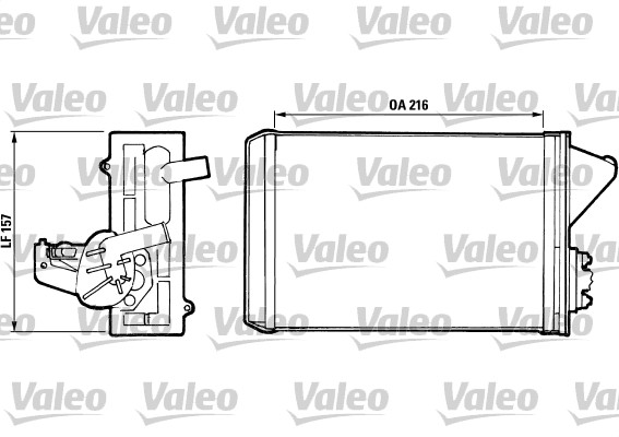 Теплообменник отопление салона VALEO 811397