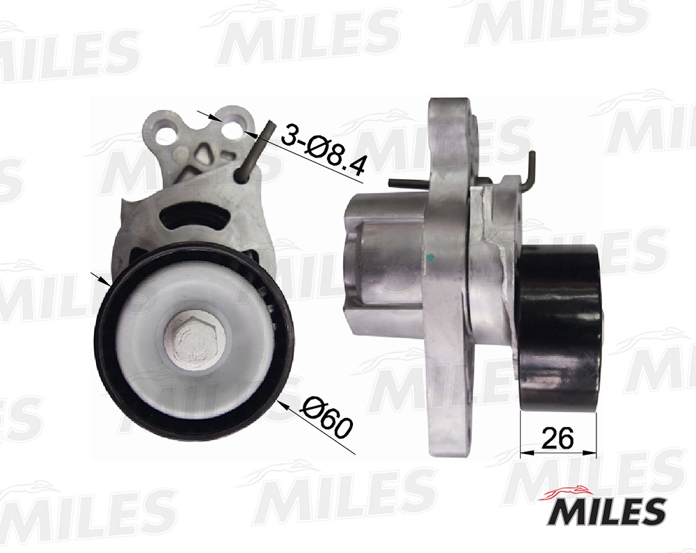 Натяжитель ремня клиновой зубча MILES AG00298