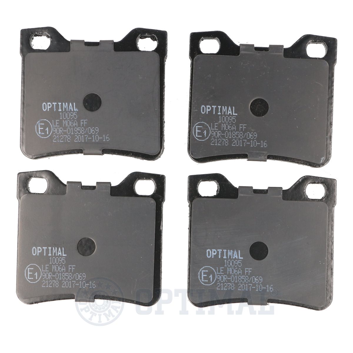 Комплект тормозных колодок дисковый тормоз OPTIMAL BP-10095