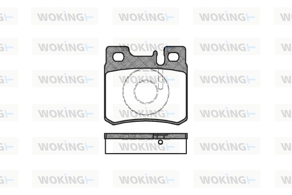 Комплект тормозных колодок дисковый тормоз WOKING P3823.20