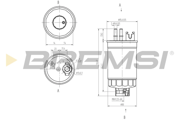 Топливный фильтр BREMSI FE0812