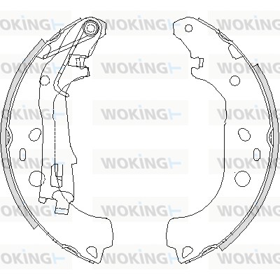Тормозные колодки WOKING Z4206.00